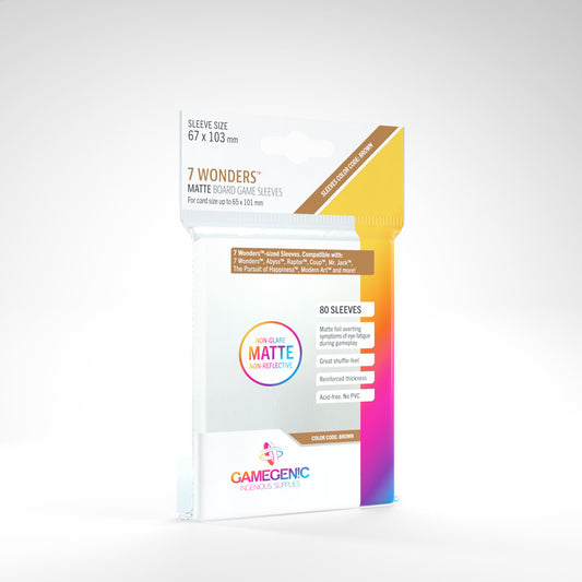 GAMEGENIC MATTE 7 Wonders Sleeves