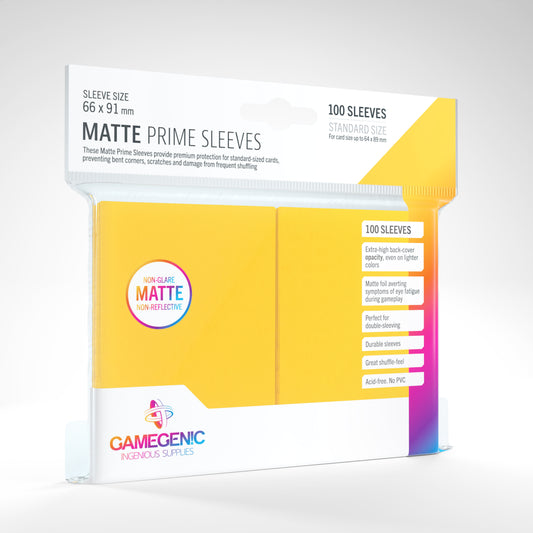 GAMEGENIC MATTE Prime Sleeves Yellow