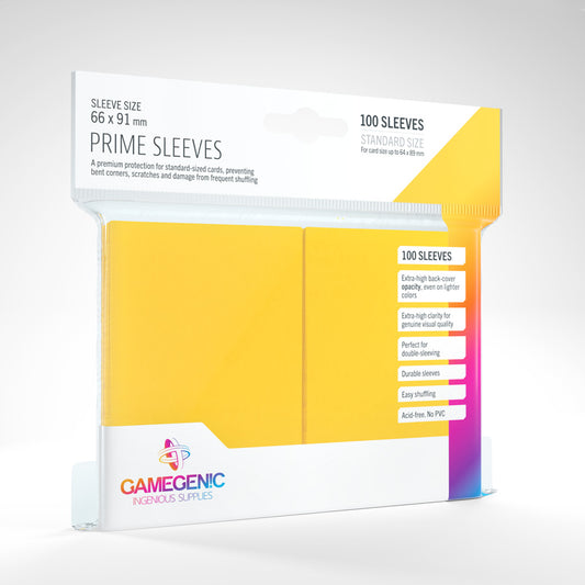 GAMEGENIC PRIME Sleeves Yellow