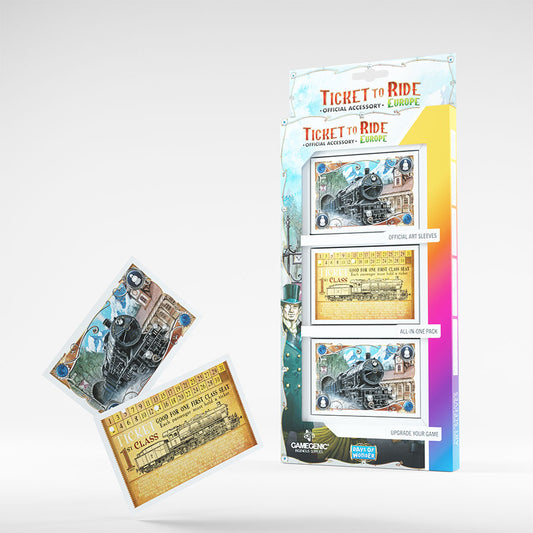 TICKET TO RIDE EUROPE ART SLEEVES GAMEGENIC