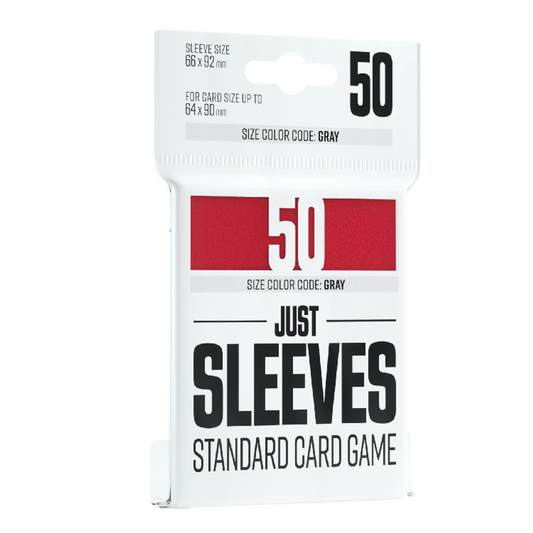 JUST SLEEVES STANDARD CARD GAME RED