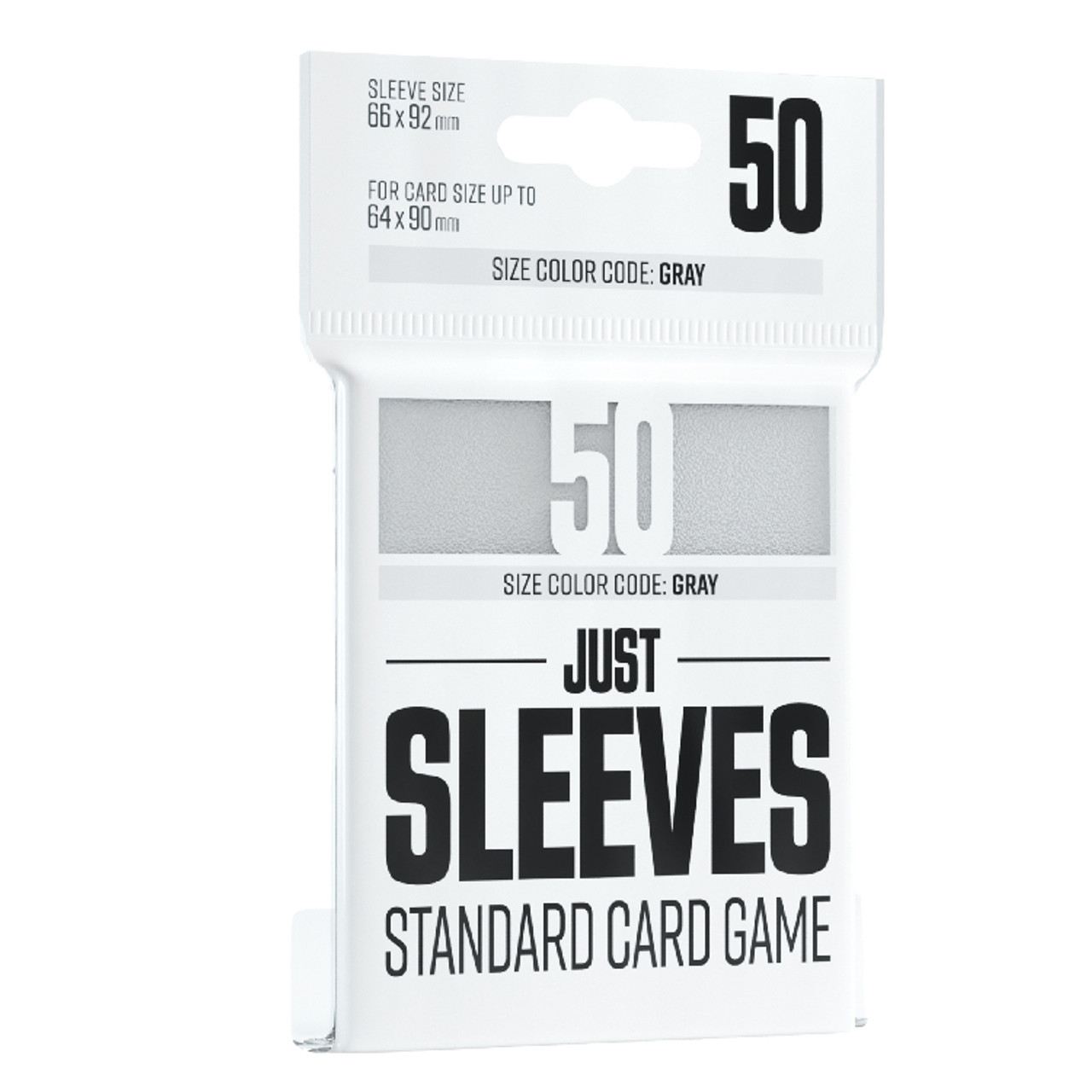 JUST SLEEVES STANDARD CARD GAME WHITE