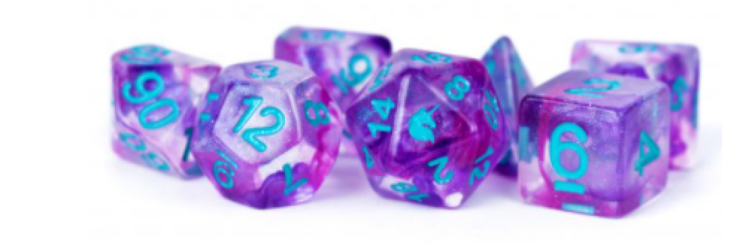 VIOLET INFUSION POLY 7 DICE SET