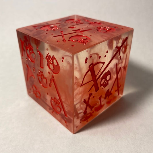2" BLOOD & RED INK GEL CUBE