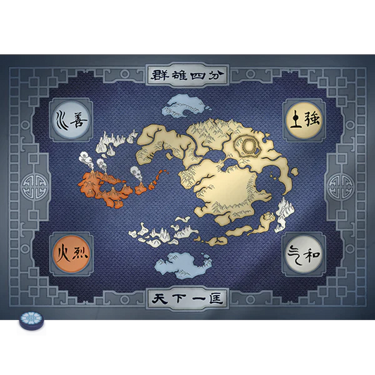 AVATAR LEGENDS FOUR NATION MAP