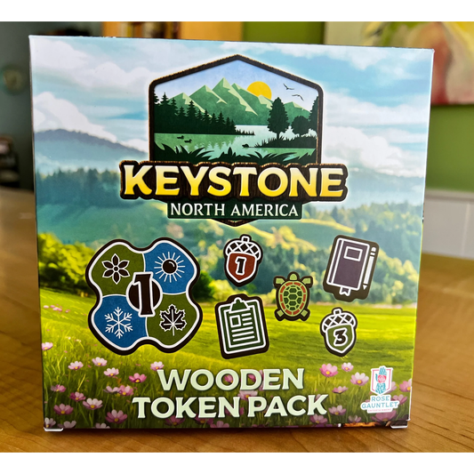 KEYSTONE NORTH AMERICA DELUXE WOODEN TOKENS