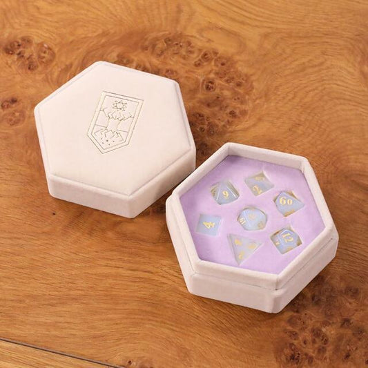 WHITESTONE OPALITE DICE SET