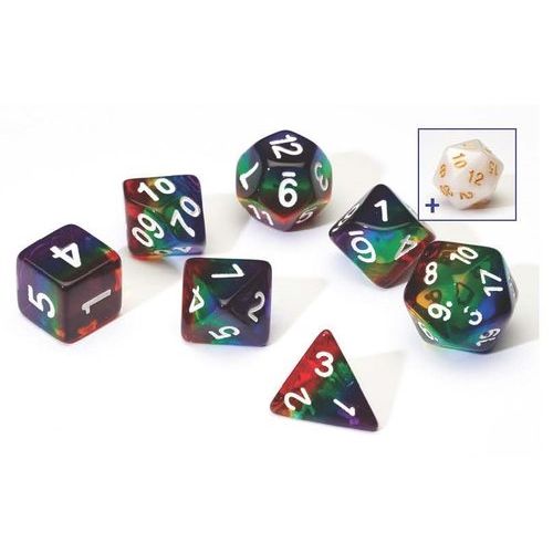 SIRIUS DICE SET: RAINBOW TRANSLUCENT