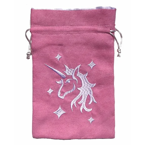 PINK UNICORN DICE BAG