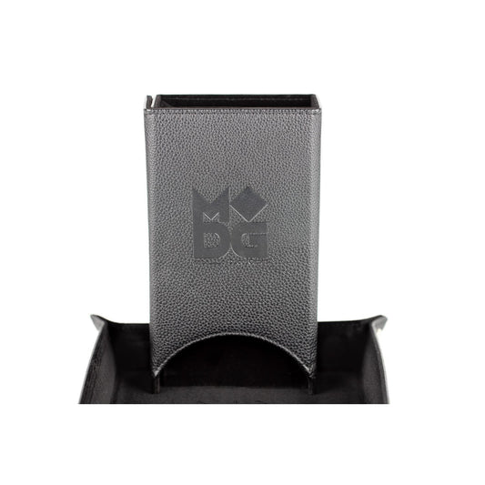 METALLIC DICE GAMES: DICE TOWER- BLACK