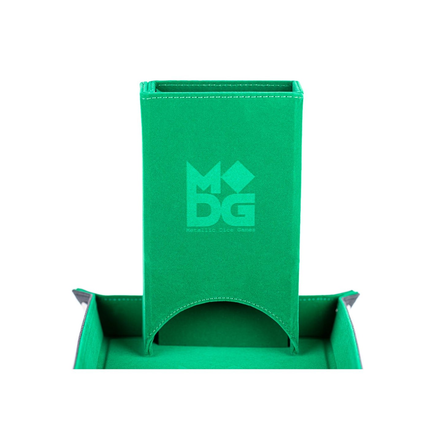 METALLIC DICE GAMES: DICE TOWER- GREEN