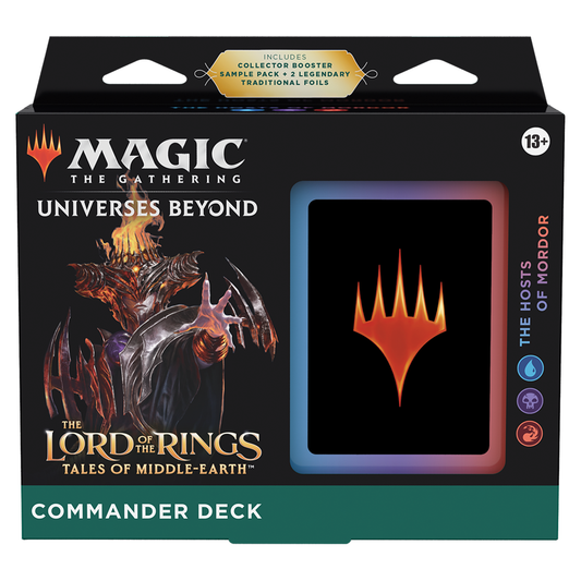 UNIVERSES BEYOND: LORD OF THE RINGS THE HOSTS OF MORDOR COMMANDER DECK
