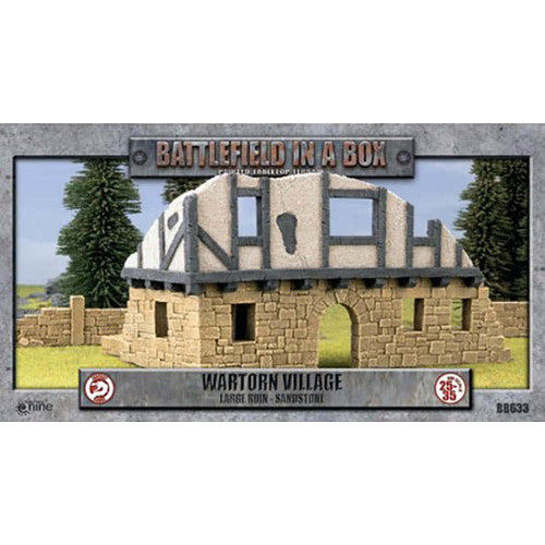 WARTORN VILLAGE LARGE RUIN SANDSTONE