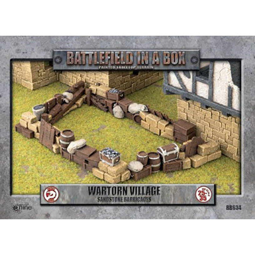 WARTORN VILLAGE BARRICADES SANDSTONE