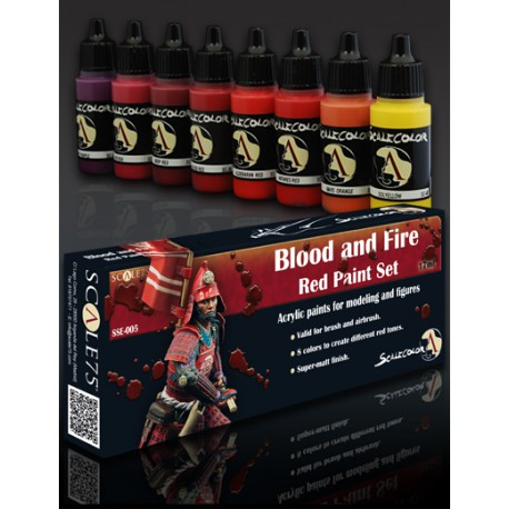 BLOOD & FIRE RED PAINT SET