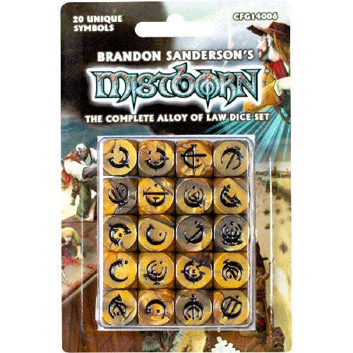 MISTBORN COMPLETE ALLOY OF LAW DICE SET