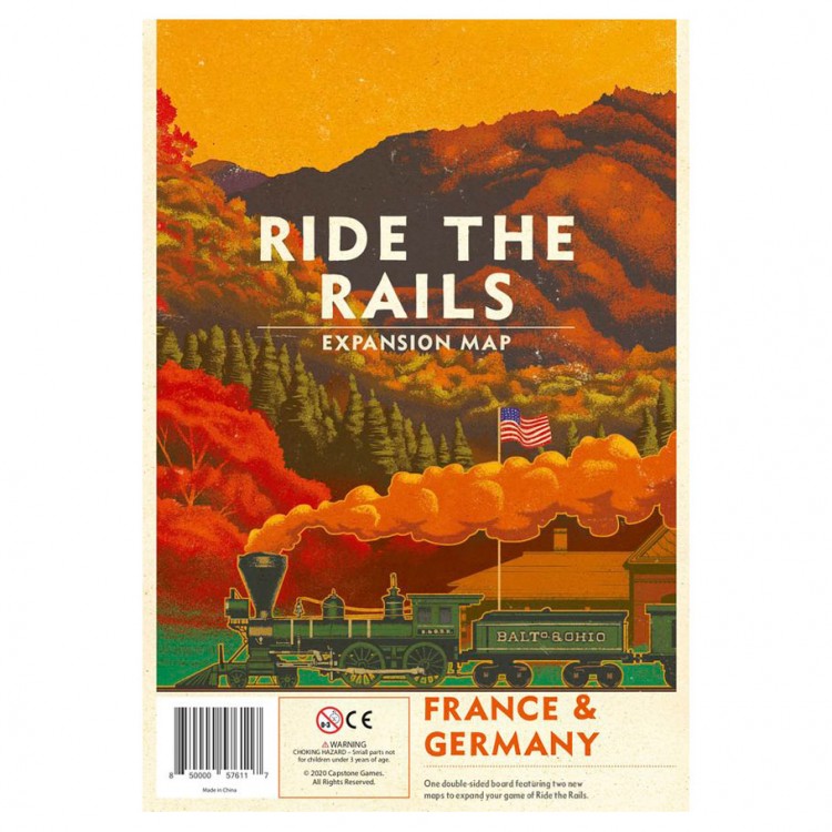 RIDE THE RAILS MAP FRANCE AND GERMANY