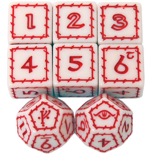 THE ONE RING WHITE DICE SET 2E