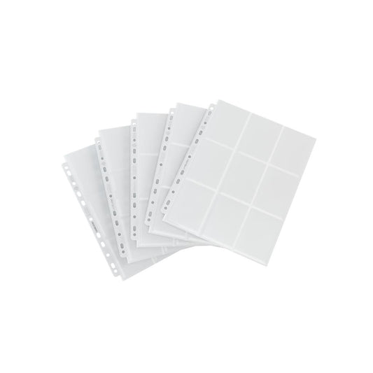 GAMEGENIC SIDELOADING 18-POCKET PAGES WHITE (10 PAGES)