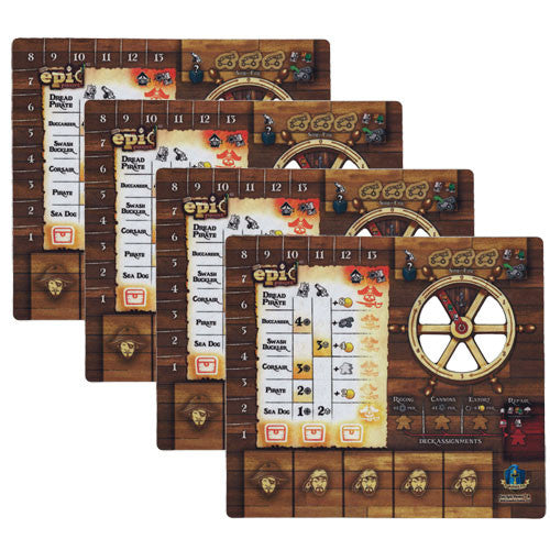 TINY EPIC PIRATES PLAYER MATS