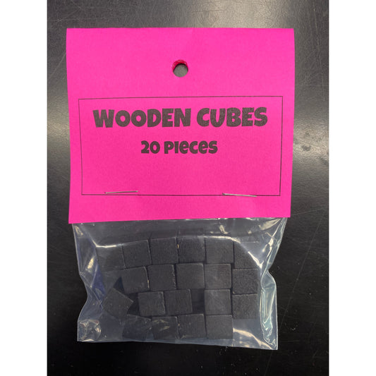 G&S BLACK WOODEN CUBE PACK (20)