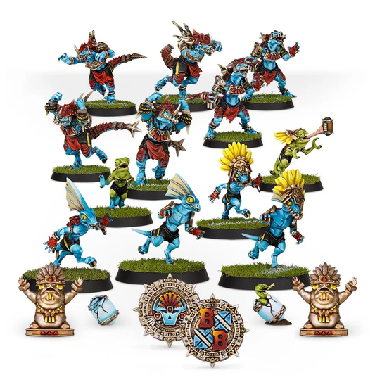 BLOOD BOWL LIZARDMEN TEAM GWAKA'MOLI CRATER GATORS