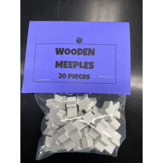 G&S WHITE MEEPLE PACK (20)