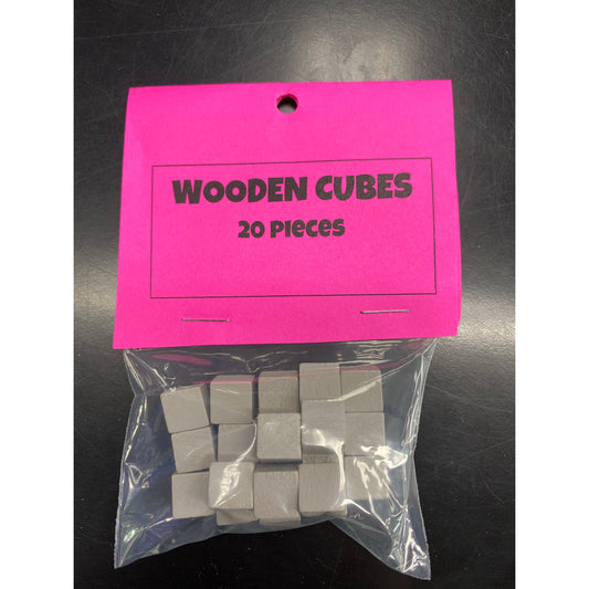 G&S GRAY WOODEN CUBE PACK (20)