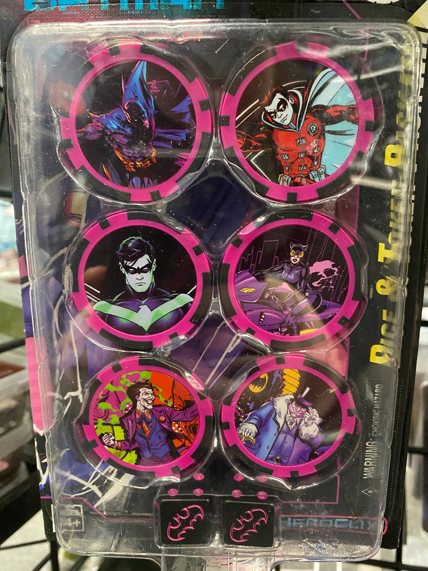 BATMAN TEAM UP DICE AND TOKENS