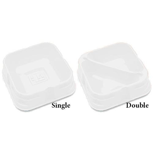 X TRAYZ WHITE CLEAR LID