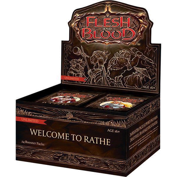 fab booster box FLESH AND BLOOD WELCOME TO RATHE UNLIMITED BOOSTER PACK – Games and Stuff