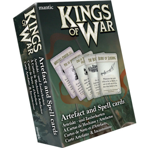 KINGS OF WAR ARTEFACT AND SPELL CARDS