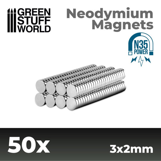 3MM X 2MM MAGNETS (50) N35