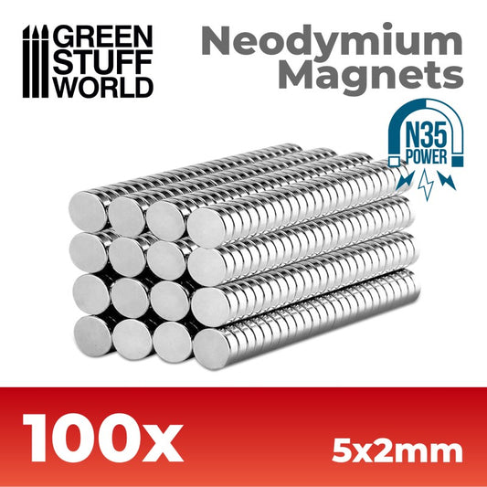 5MM X 2MM MAGNETS (100) N35