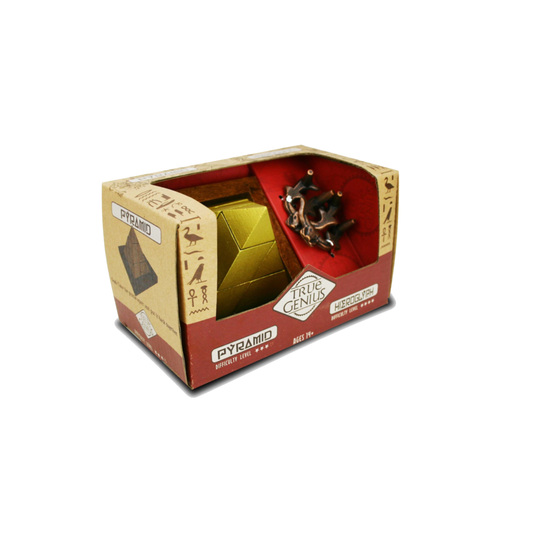 TRUE GENIUS - PYRAMID AND HIEROGLYPH PUZZLE