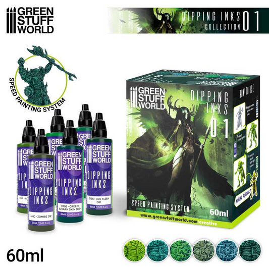 GREEN STUFF WORLD DIPPING INK SET 1