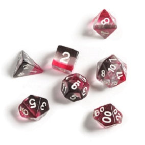 SIRIUS DICE SET: PINK CLEAR BLACK