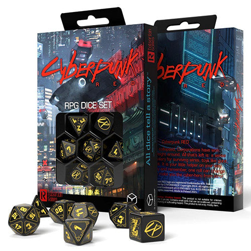 CYBERPUNK RED WET WORK DICE SET