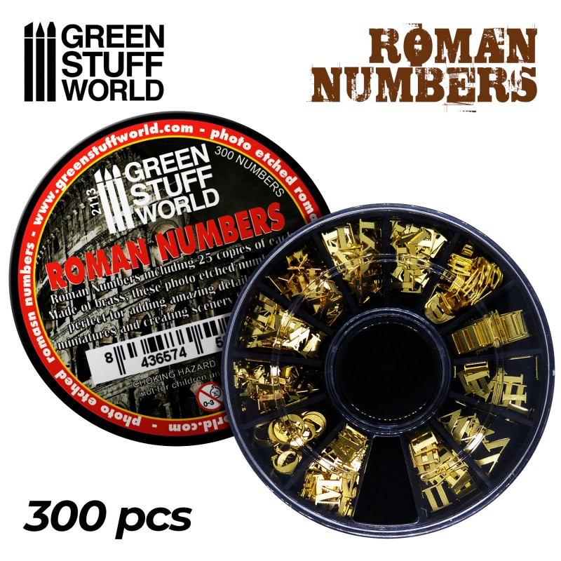 BRASS ROMAN NUMERALS