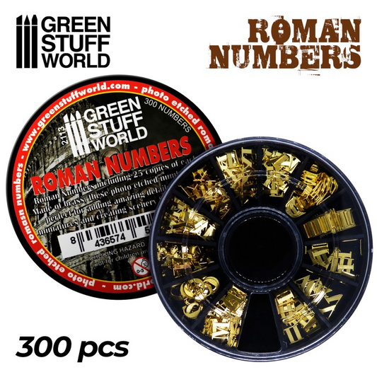 BRASS ROMAN NUMERALS