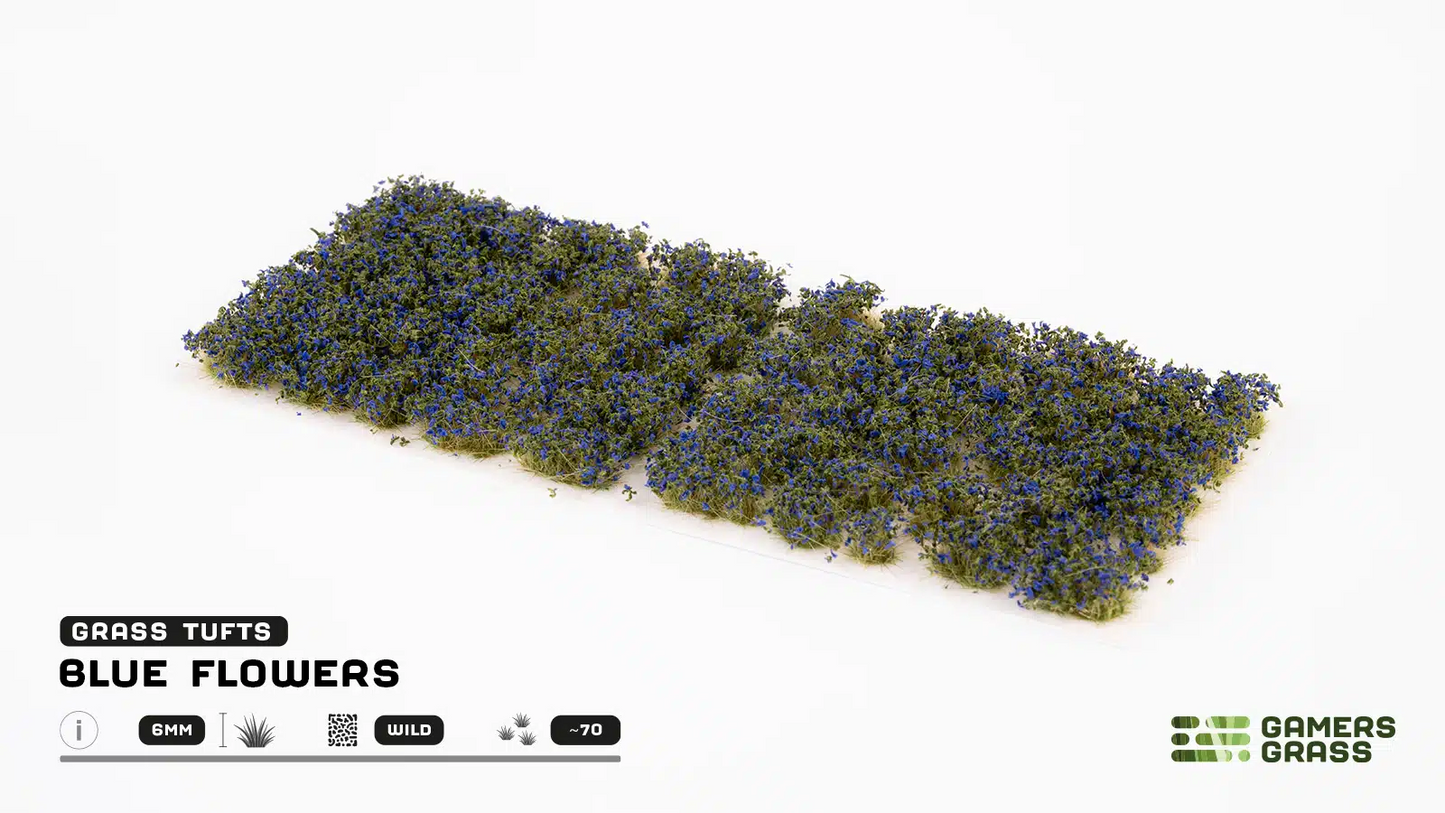 GAMER'S GRASS BLUE FLOWER TUFTS