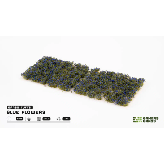 GAMER'S GRASS BLUE FLOWER TUFTS