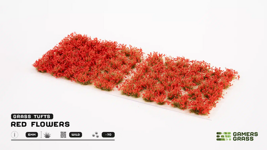GAMER'S GRASS RED FLOWER TUFTS