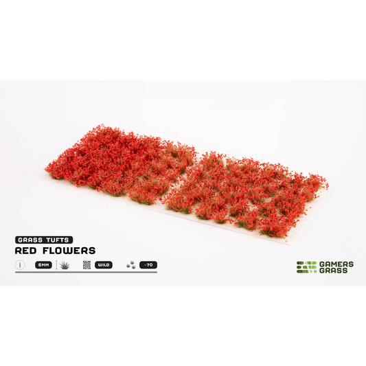 GAMER'S GRASS RED FLOWER TUFTS