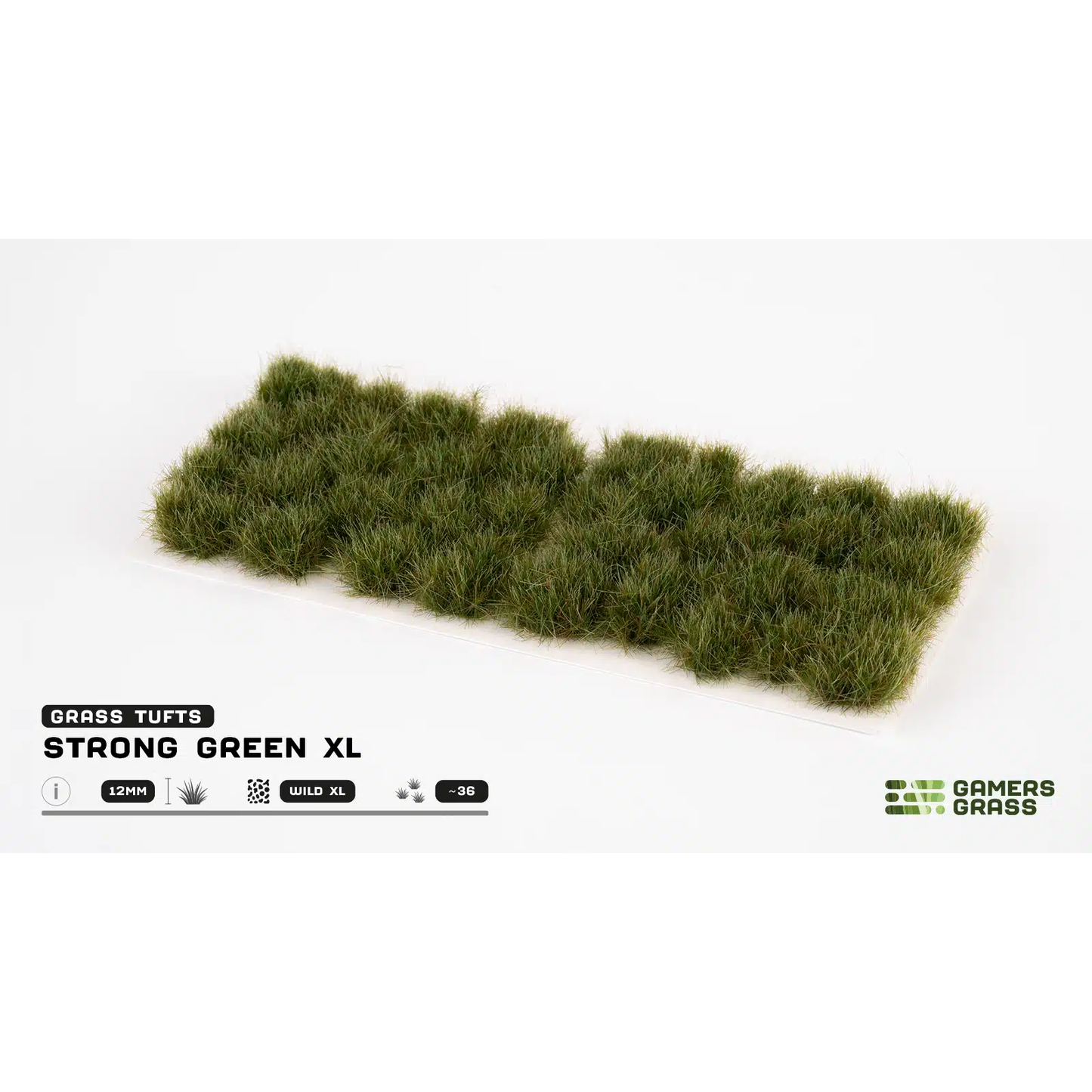GAMER'S GRASS STRONG GREEN 12MM XL TUFTS