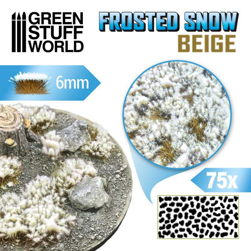 FROSTED SNOW TUFT BEIGE 6MM