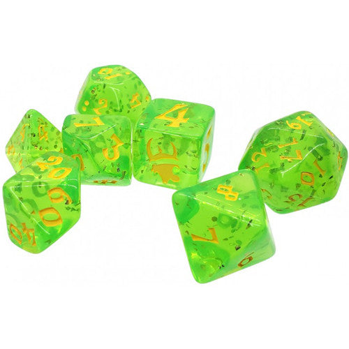 MUNCHKIN POLYHEDRAL DICE GREEN/YELLOW