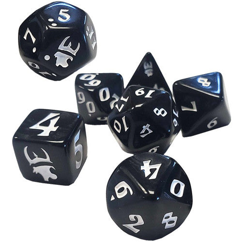 MUNCHKIN POLYHEDRAL DICE BLACK/WHITE