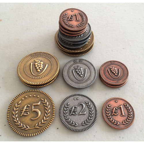 VITICULTURE METAL LIRA COINS