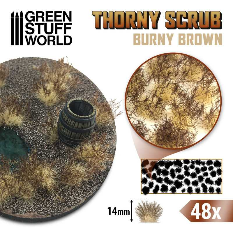 SPIKEY BURNY BROWN TUFT